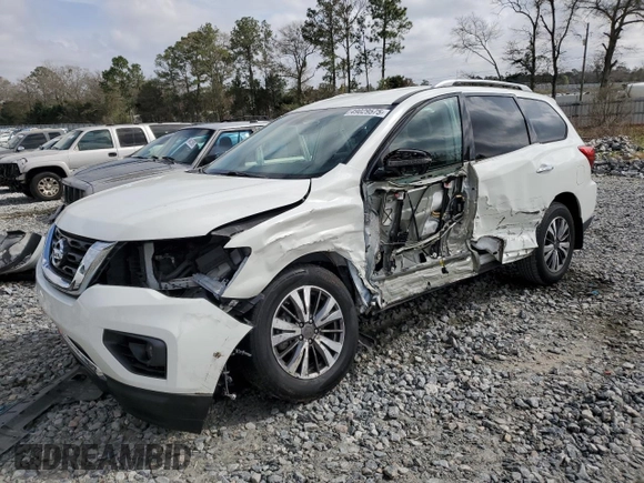 2017 Nissan Pathfinder SL with VIN 5N1DR2MM5HC639190, listed as a Copart auction lot 49029575 with 85,069 mi miles and Salvage Title. Bid and sale history available at DreamBid. Image 1.