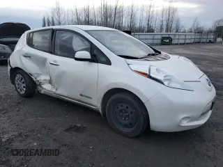2017 Nissan LEAF S with VIN 1N4BZ0CPXHC302029, listed as a Copart auction lot 87067414 with 48,658 mi miles and Salvage Title. Bid and sale history available at carsss.com. Image 4.