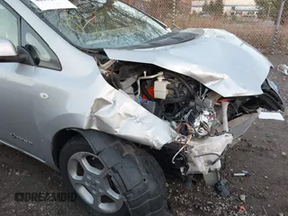 2012 Nissan LEAF SL with VIN JN1AZ0CP6CT017653, listed as a IAAI auction lot 40872149 with 68,474 mi miles. Bid and sale history available at carsss.com. Image 19.