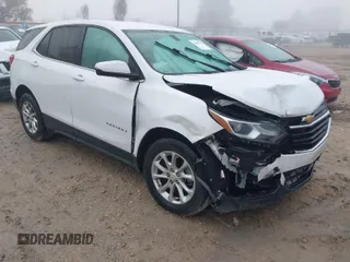 2019 Chevrolet Equinox LT z VIN 2GNAXUEVXK6254229, wystawiony jako IAAI lot #41649447 z przebiegiem 116 778 mil mil oraz . Historia ofert i sprzedaży dostępna na DreamBid. Obrazek 1.