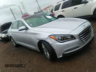 2017 Genesis G80 3.8L with VIN KMHGN4JE0HU185961, listed as a IAAI auction lot 36794545 with 129,751 mi miles. Bid and sale history available at carsss.com. Image 1.