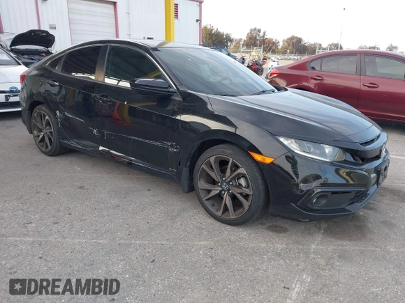 2021 Honda Civic Sport with VIN 2HGFC2F81MH515005, listed as a IAAI auction lot 41725843 with 43,583 mi miles and . Bid and sale history available at DreamBid. Image 1.