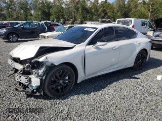 2021 Lexus IS with VIN JTHC81F25M5044796, listed as a Copart auction lot 79816124 with 28,457 mi miles and Salvage Title. Bid and sale history available at carsss.com. Image 1.