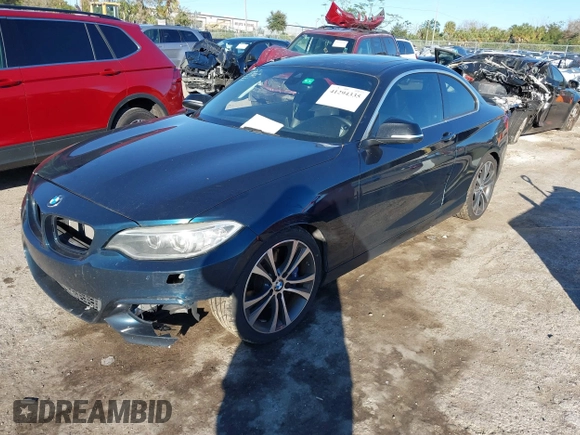 2015 BMW 2 Series 228i with VIN WBA1F5C53FV257153, listed as a IAAI auction lot 41294335 with 99,919 mi miles. Bid and sale history available at carsss.com. Image 18.