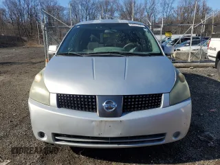 2004 Nissan Quest SL with VIN 5N1BV28U54N342612, listed as a Copart auction lot 44325335 with 0 mi miles and Salvage Title. Bid and sale history available at carsss.com. Image 5.