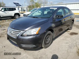 2015 Nissan Sentra SV with VIN 3N1AB7AP8FL648302, listed as a Copart auction lot 54629235 with 135,585 mi miles and Clean Title. Bid and sale history available at carsss.com. Image 1.