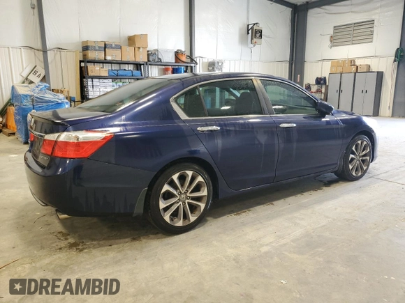 2014 Honda Accord Sport with VIN 1HGCR2F54EA100543, listed as a Copart auction lot 53095245 with 168,380 mi miles and Clean Title. Bid and sale history available at DreamBid. Image 3.