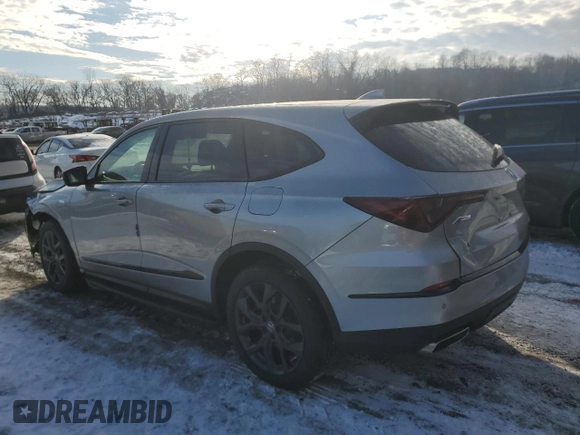2024 Acura MDX w/A-Spec Package with VIN 5J8YE1H02RL000044, listed as a Copart auction lot 84683394 with 11,038 mi miles and Salvage Title. Bid and sale history available at carsss.com. Image 2.