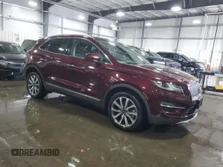 2019 Lincoln MKC Reserve with VIN 5LMCJ3D98KUL02399, listed as a Copart auction lot 68334054 with 51,758 mi miles and Salvage Title. Bid and sale history available at carsss.com. Image 4.