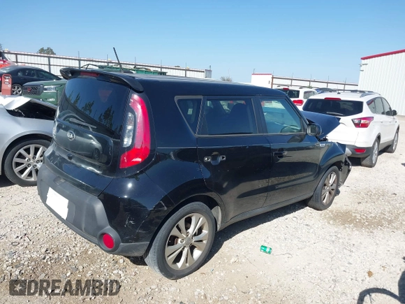 2015 Kia Soul + with VIN KNDJP3A51F7133572, listed as a IAAI auction lot 40559852 with 155,073 mi miles. Bid and sale history available at carsss.com. Image 4.