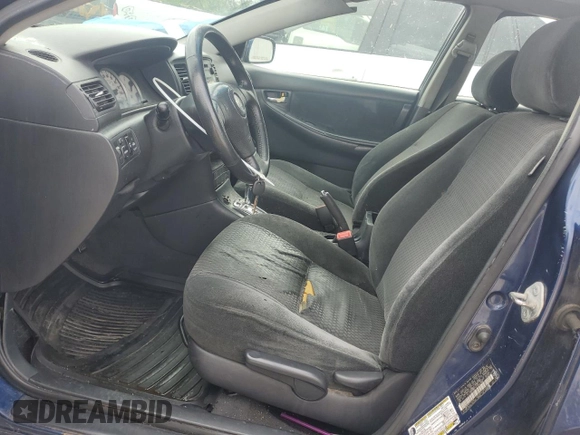 2005 Toyota Corolla CE with VIN 2T1BR30E75C347396, listed as a Copart auction lot 54404405 with 299,999 mi miles and Salvage Title. Bid and sale history available at DreamBid. Image 7.