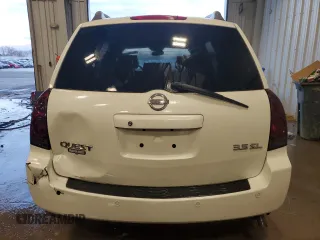 2004 Nissan Quest SE with VIN 5N1BV28U04N353887, listed as a Copart auction lot 83780484 with 107,443 mi miles and Non Repairable. Bid and sale history available at carsss.com. Image 6.