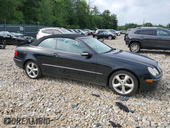2005 Mercedes-Benz CLK 320 with VIN WDBTK65GX5T042891, listed as a Copart auction lot 60829694 with 189,085 mi miles and Salvage Title. Bid and sale history available at DreamBid. Image 4.