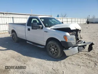 2013 Ford F-150 XL with VIN 1FTNF1CF7DKF15971, listed as a Copart auction lot 48487565 with 218,804 mi miles and Salvage Title. Bid and sale history available at carsss.com. Image 4.