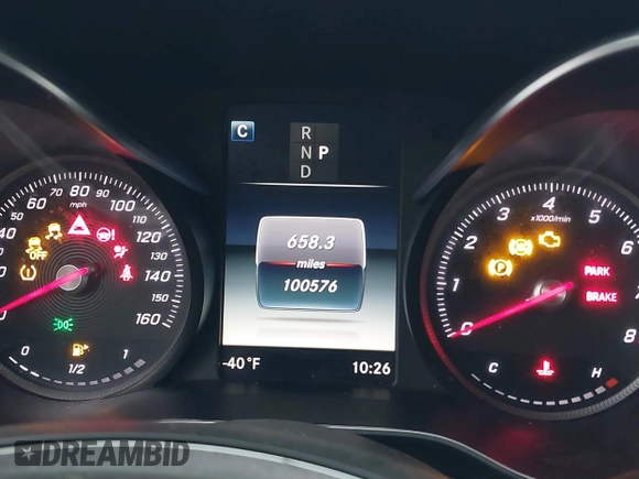 2018 Mercedes-Benz C 300 with VIN 55SWF4JB2JU265097, listed as a IAAI auction lot 40845046 with 100,576 mi miles and . Bid and sale history available at DreamBid. Image 15.