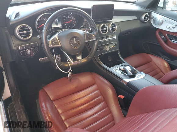2018 Mercedes-Benz C 300 with VIN WDDWK4JB6JF710763, listed as a Copart auction lot 46602625 with 56,031 mi miles and Salvage Title. Bid and sale history available at DreamBid. Image 8.
