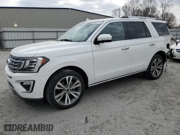 2020 Ford Expedition Limited with VIN 1FMJU2AT0LEA23052, listed as a Copart auction lot 43607775 with 38,058 mi miles and Salvage title. Bid and sale history available at DreamBid. Image 1.