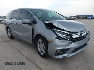 2019 Honda Odyssey EX-L z VIN 5FNRL6H73KB130068, wystawiony jako IAAI lot #42124697 z przebiegiem 75 209 mil mil oraz . Historia ofert i sprzedaży dostępna na DreamBid. Obrazek 1.