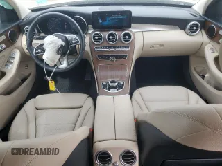 2021 Mercedes-Benz C 300 with VIN W1KWF8DB0MR620874, listed as a Copart auction lot 53074255 with 46,832 mi miles and Salvage title. Bid and sale history available at DreamBid. Image 8.
