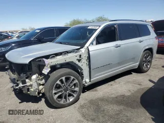 2021 Jeep Grand Cherokee Overland with VIN 1C4RJKDG8M8115783, listed as a Copart auction lot 61402645 with 55,387 mi miles and Salvage title. Bid and sale history available at DreamBid. Image 1.