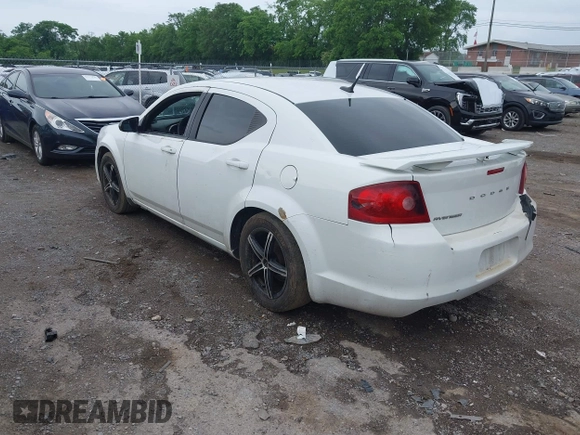 2013 Dodge Avenger SE with VIN 1C3CDZABXDN530463, listed as a IAAI auction lot 42176381 with 187,476 mi miles and . Bid and sale history available at DreamBid. Image 3.