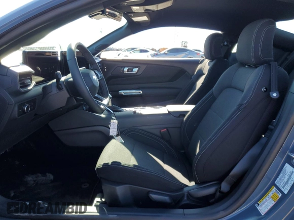 2025 Ford Mustang EcoBoost with VIN 1FA6P8TH5S5103934, listed as a Copart auction lot 43240215 with 121 mi miles and Salvage Title. Bid and sale history available at carsss.com. Image 7.