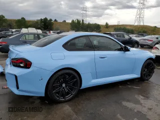 2023 BMW M2 with VIN 3MF13DM05P8D20294, listed as a Copart auction lot 70229344 with 6,324 mi miles and Salvage Title. Bid and sale history available at carsss.com. Image 3.