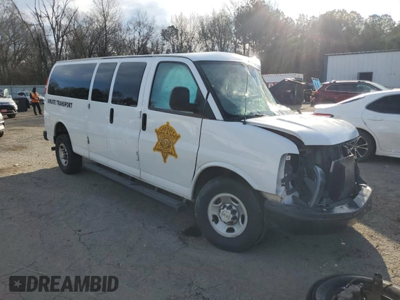 2023 Chevrolet Express Passenger LS с VIN 1GAZGNFP3P1203207, выставлен на аукционе Copart как лот 88967425 с пробегом Не указан миль и Списание • Salvage title. История ставок и продаж доступна на DreamBid. Изображение 4.