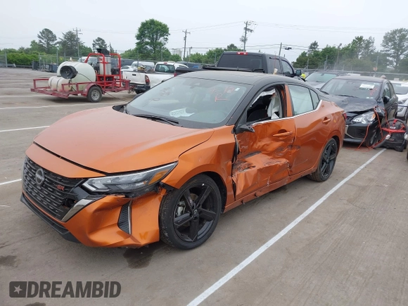 2025 Nissan Sentra SR with VIN 3N1AB8DV1SY278758, listed as a IAAI auction lot 42121523 with 2,866 mi miles and . Bid and sale history available at DreamBid. Image 2.