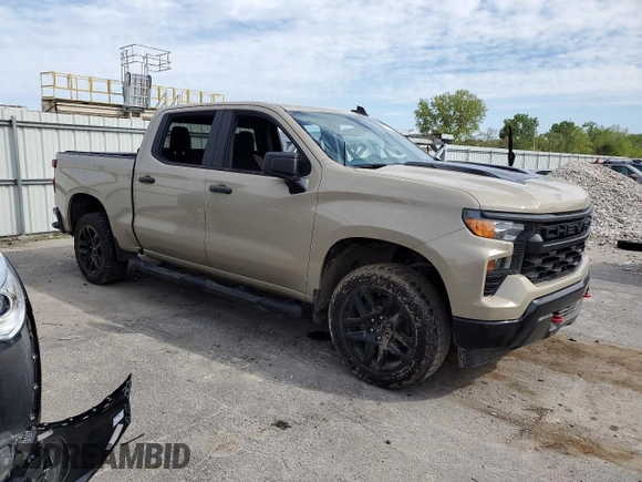 2022 Chevrolet Silverado 1500 Custom Trail Boss with VIN 3GCUDCET4NG579555, listed as a Copart auction lot 51195454 with Not Provided miles and Salvage Title. Bid and sale history available at DreamBid. Image 4.