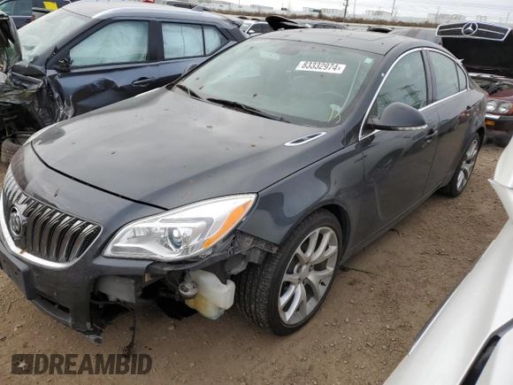 2016 Buick Regal GS with VIN 2G4GU5GX4G9112623, listed as a Copart auction lot 83332974 with 137,346 mi miles and Salvage Title. Bid and sale history available at carsss.com. Image 1.