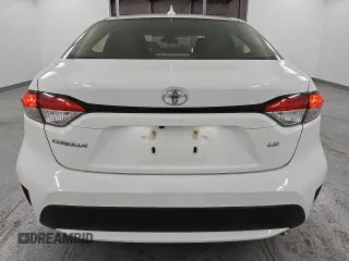2020 Toyota Corolla LE with VIN JTDEPRAE7LJ025671, listed as a Copart auction lot 77439364 with 75,874 mi miles and Salvage Title. Bid and sale history available at carsss.com. Image 6.