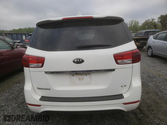 2017 Kia Sedona LX with VIN KNDMB5C18H6234439, listed as a Copart auction lot 51925765 with 132,949 mi miles and Salvage Title. Bid and sale history available at carsss.com. Image 6.