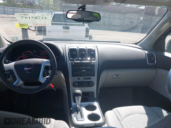 2011 GMC Acadia SL with VIN 1GKKRNED8BJ360917, listed as a IAAI auction lot 41785167 with 123,530 mi miles and . Bid and sale history available at DreamBid. Image 16.