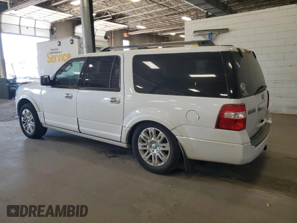 2013 Ford Expedition Max Limited with VIN 1FMJK2A52DEF00802, listed as a Copart auction lot 56463795 with 161,752 mi miles and Salvage title. Bid and sale history available at DreamBid. Image 2.