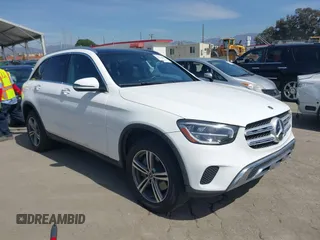 2021 Mercedes-Benz GLC with VIN W1N0G8DB5MV264998, listed as a IAAI auction lot 41713430 with 13,998 mi miles. Bid and sale history available at carsss.com. Image 1.