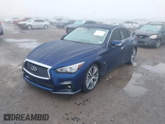 2019 Infiniti Q50 Luxe with VIN JN1EV7AP7KM519475, listed as a IAAI auction lot 41646571 with 39,155 mi miles and . Bid and sale history available at DreamBid. Image 15.
