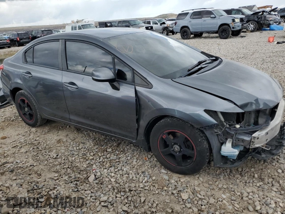 2013 Honda Civic LX with VIN 19XFB2F55DE228267, listed as a Copart auction lot 49819905 with 161,563 mi miles and Salvage Title. Bid and sale history available at DreamBid. Image 4.