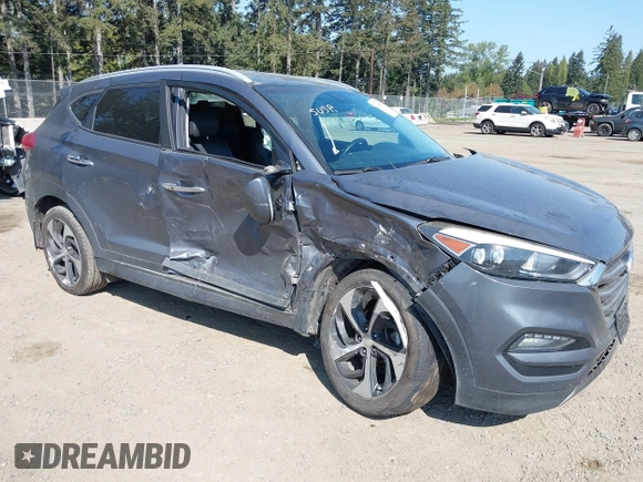 2016 Hyundai Tucson Limited with VIN KM8J33A26GU137391, listed as a IAAI auction lot 42088662 with 72,048 mi miles. Bid and sale history available at carsss.com. Image 6.