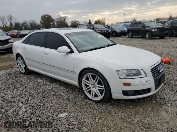 2007 Audi A8 L 4.2L with VIN WAUMV44E37N001895, listed as a Copart auction lot 80737364 with 0 mi miles and Salvage Title. Bid and sale history available at carsss.com. Image 4.