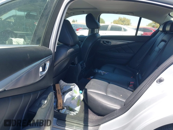 2015 Infiniti Q50 Premium with VIN JN1BV7AP8FM339334, listed as a IAAI auction lot 41956950 with 99,945 mi miles. Bid and sale history available at carsss.com. Image 8.
