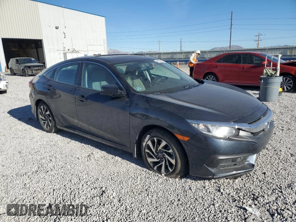 2016 Honda Civic EX with VIN 19XFC2F75GE041582, listed as a Copart auction lot 46538365 with 107,152 mi miles and Salvage Title. Bid and sale history available at DreamBid. Image 4.