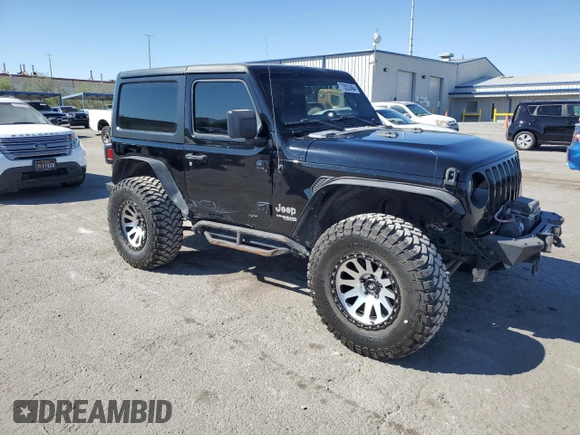 2018 Jeep Wrangler Sport with VIN 1C4GJXAG0JW213206, listed as a Copart auction lot 73032464 with 42,735 mi miles and Salvage Title. Bid and sale history available at DreamBid. Image 4.