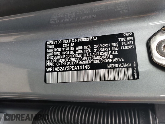 2023 Porsche Cayenne S z VIN WP1AB2AY2PDA14143, wystawiony jako Copart lot #48045204 z przebiegiem 37 303 mil mil oraz . Historia ofert i sprzedaży dostępna na DreamBid. Obrazek 15.