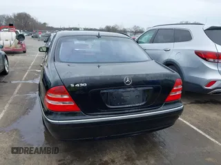 2002 Mercedes-Benz S-Class 4.3L with VIN WDBNG70JX2A298541, listed as a IAAI auction lot 41757586 with 98,305 mi miles. Bid and sale history available at carsss.com. Image 16.