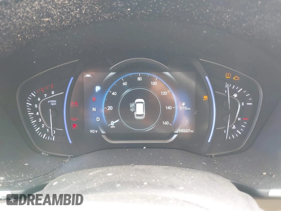 2019 Hyundai Santa Fe SEL with VIN 5NMS33AD0KH078624, listed as a IAAI auction lot 41747977 with 98,507 mi miles. Bid and sale history available at carsss.com. Image 7.