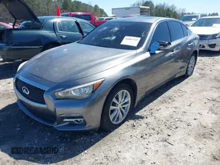 2015 Infiniti Q50 with VIN JN1BV7AR2FM423781, listed as a IAAI auction lot 41803765 with 72,623 mi miles. Bid and sale history available at carsss.com. Image 19.