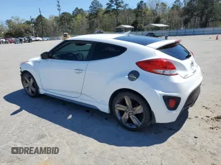 2015 Hyundai Veloster Turbo with VIN KMHTC6AE6FU238983, listed as a Copart auction lot 49506085 with 122,909 mi miles and Salvage title. Bid and sale history available at DreamBid. Image 2.