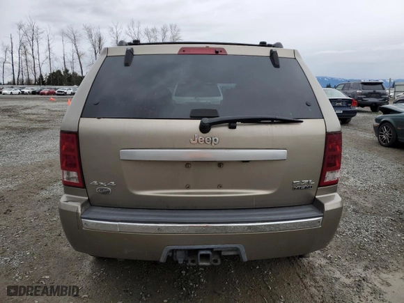 2006 Jeep Grand Cherokee Overland with VIN 1J8HR68206C130250, listed as a Copart auction lot 48826735 with 156,218 mi miles and Clean Title. Bid and sale history available at carsss.com. Image 6.