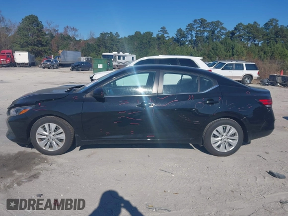 2022 Nissan Sentra S with VIN 3N1AB8BVXNY259603, listed as a IAAI auction lot 40985704 with 59,152 mi miles. Bid and sale history available at carsss.com. Image 14.